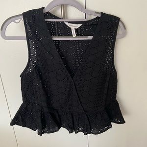 BCBGeneration Lace Peplum Top